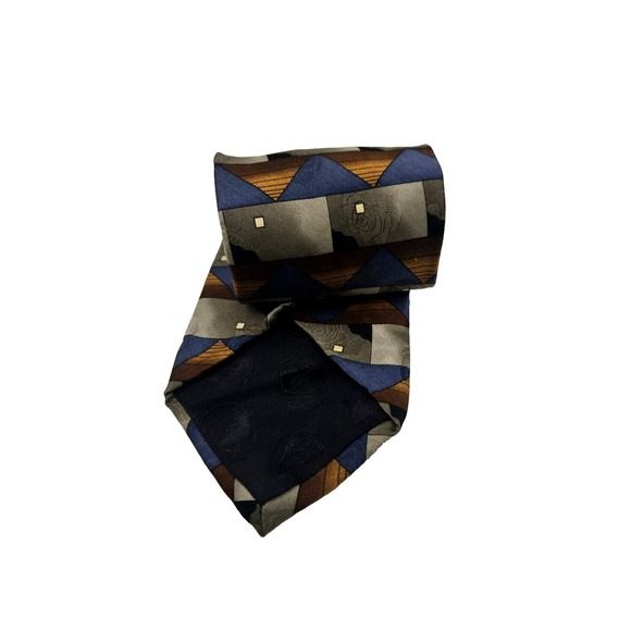 Grateful Dead Jack Straw Third Set 100% Silk Tie Rose Colorblocks‎ Geometric USA - Picture 1 of 7